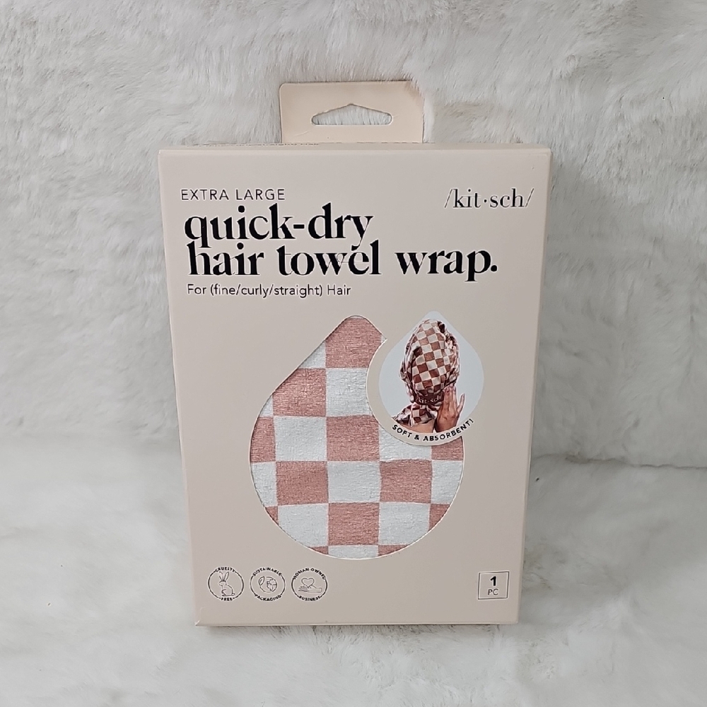 Kitsch Extra Large quick-dry hair towel wrap